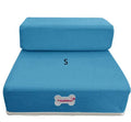 Foam Pet Stairs with Antibacterial Deodorant Sponge, Flat Surface Unfoldable, 67cm Long 40cm Wide Single Layer 10cm High Stack Height 20cm for Dogs and Cats, Available in Multiple Colours including Black Blue Grey Green Orange Pink Red Yellow Rose Red