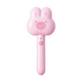 Cartoon design cat steam brush grooming tool with long handle and rounded brush teeth