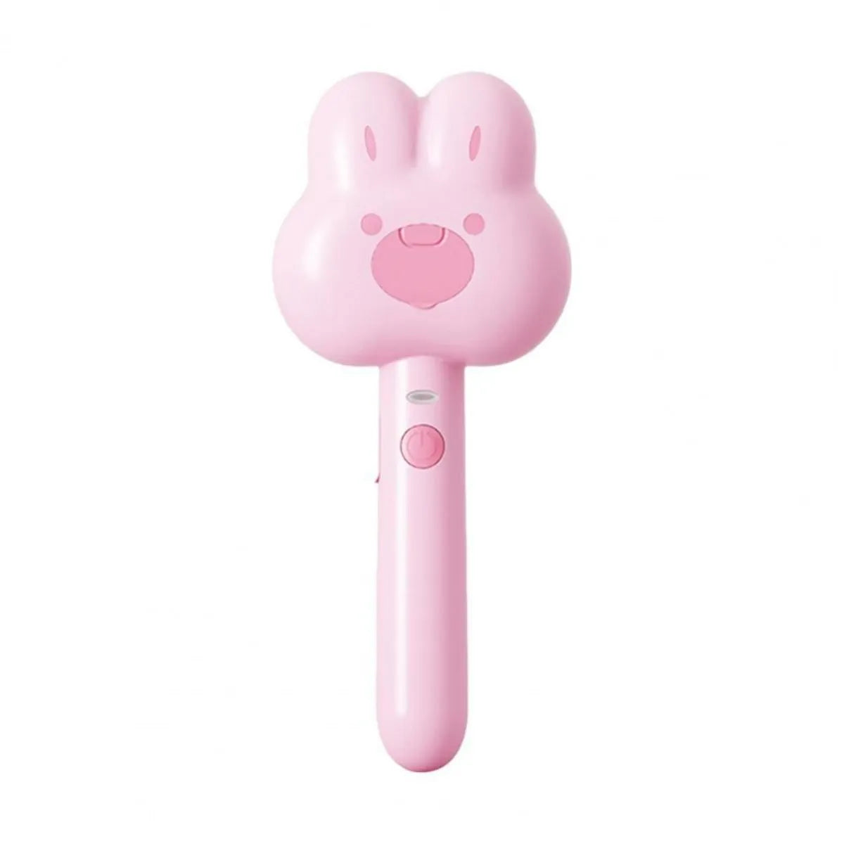 Cartoon design cat steam brush grooming tool with long handle and rounded brush teeth