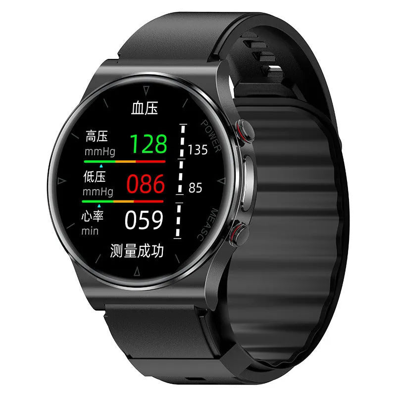 Sleep Health Multi-sport Smart Watch in P70 Black with tempered glass display and TPU strap