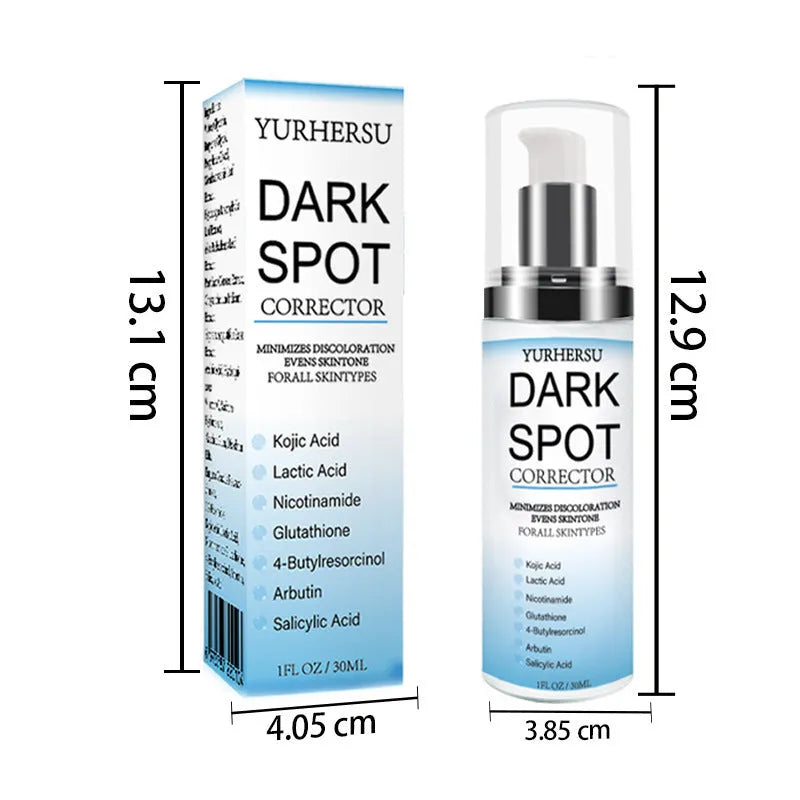 Spot lightening essence bottle for skin brightening and moisturising treatment