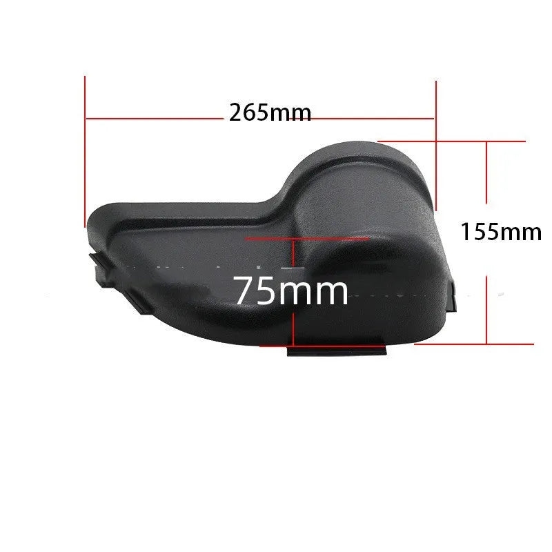 Black ABS door storage box for Jeep Wrangler JK and JL models 2011-2020