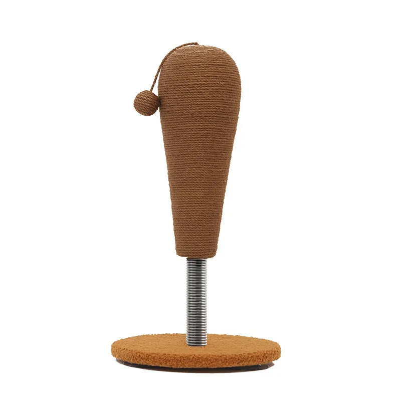 Cat scratch board made of hemp rope with a cat grasping ball accessory