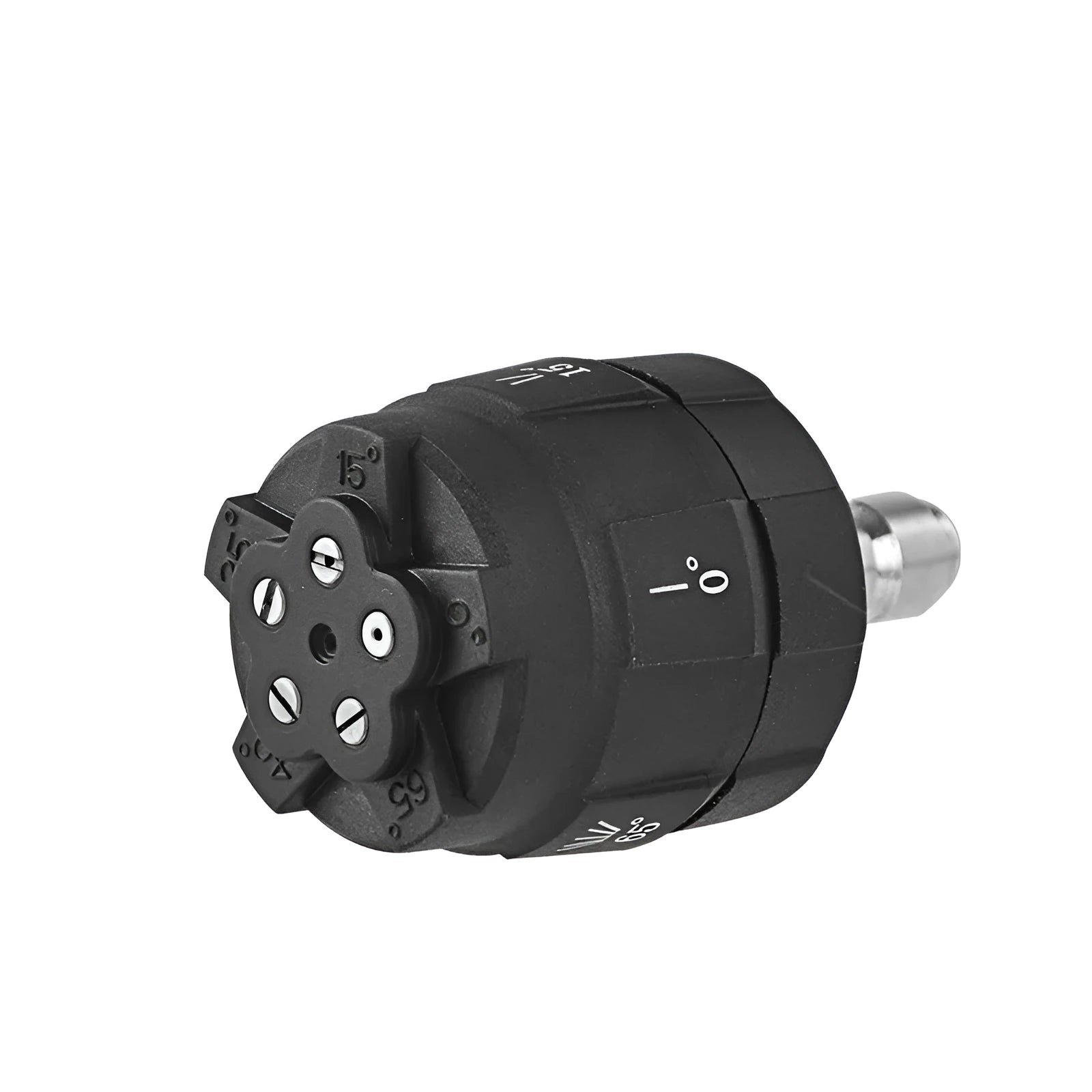 Multi-functional five-in-one nozzle for high-pressure water gun with five spray pattern markings