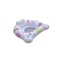 White U-shaped luminous inflatable float recliner on water