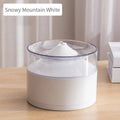 White ABS smart cat drinking fountain electric water dispenser for indoor pet use