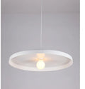 Aluminium alloy bar-style chandelier ceiling light for commercial restaurants in black or white finish