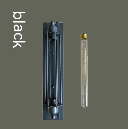 Industrial retro iron wall lamp with flute design in antique style