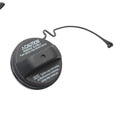 Black snap-type fuel tank cap replacement part for Toyota vehicles