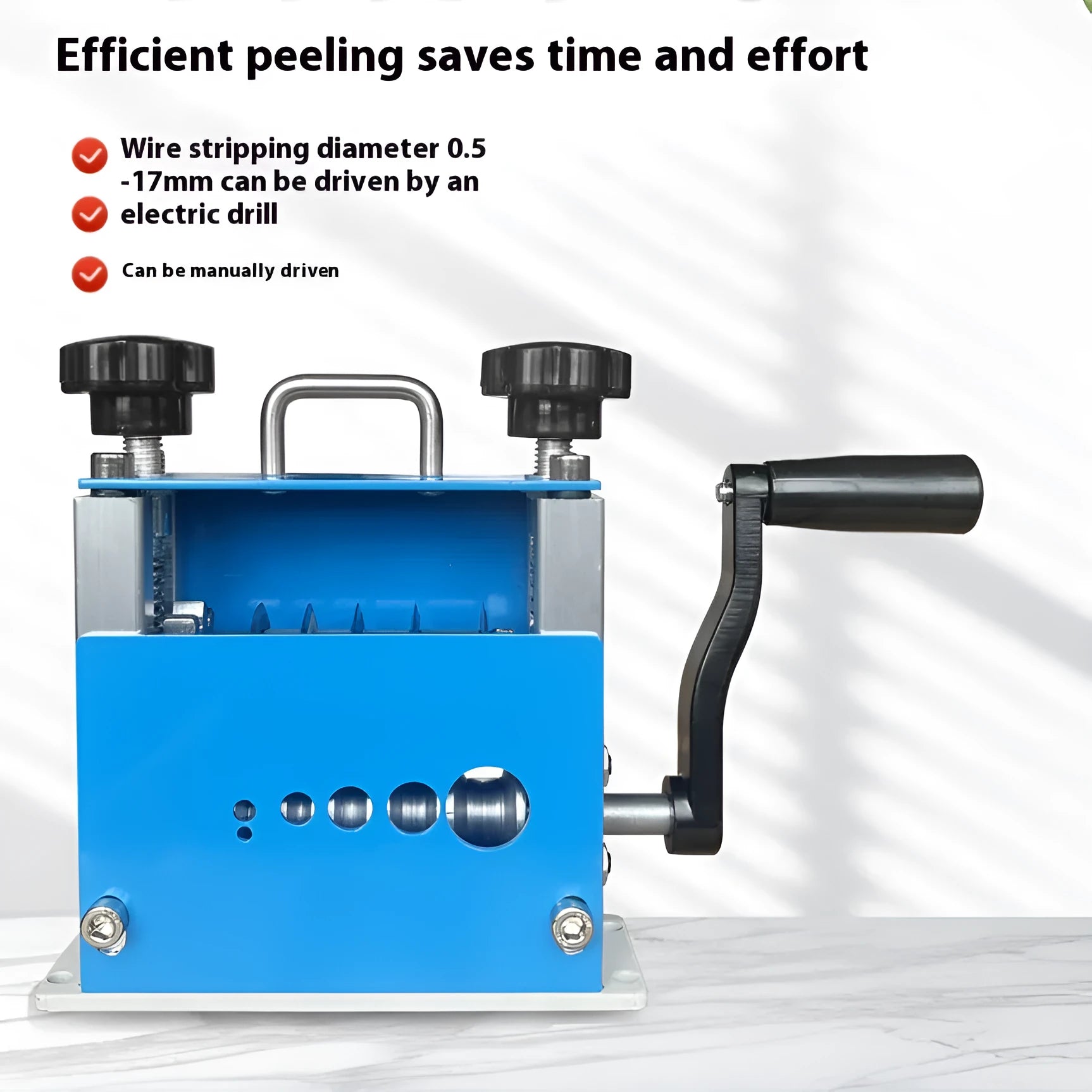 SD-017 manual wire stripping machine tool for electrical cables from 0.5mm to 17mm.