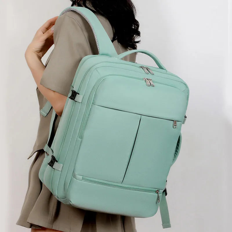 Waterproof Oxford cloth backpack with multiple pockets for 15.6 inch laptops in various colours