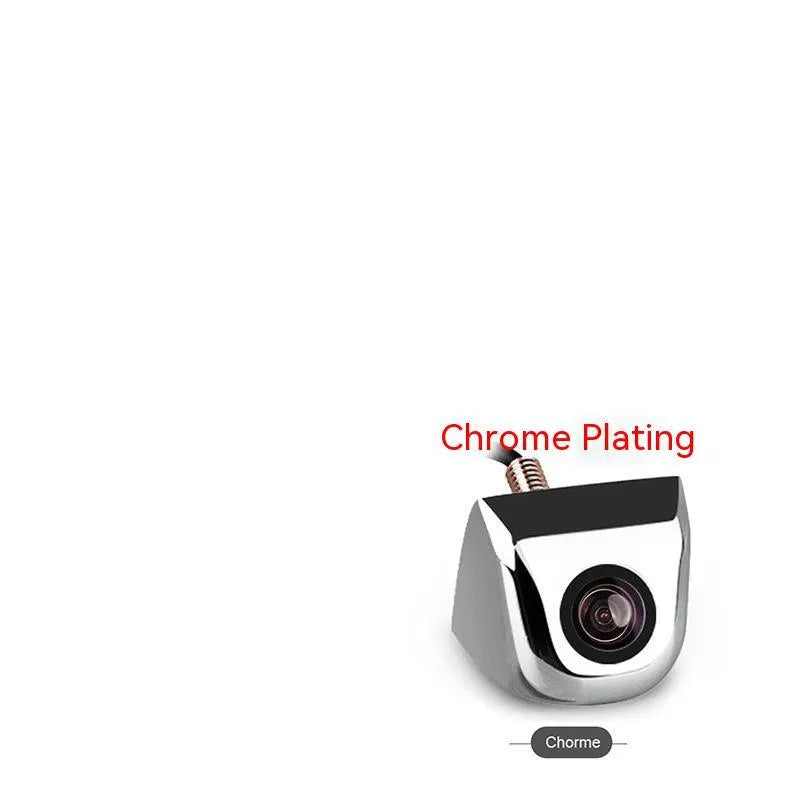 HD car night vision waterproof rearview camera with metal shell in black silver chrome or white