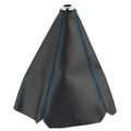 GM vehicle gear selector dust cover in PU leather, shown in multiple colour options with contrasting line details.