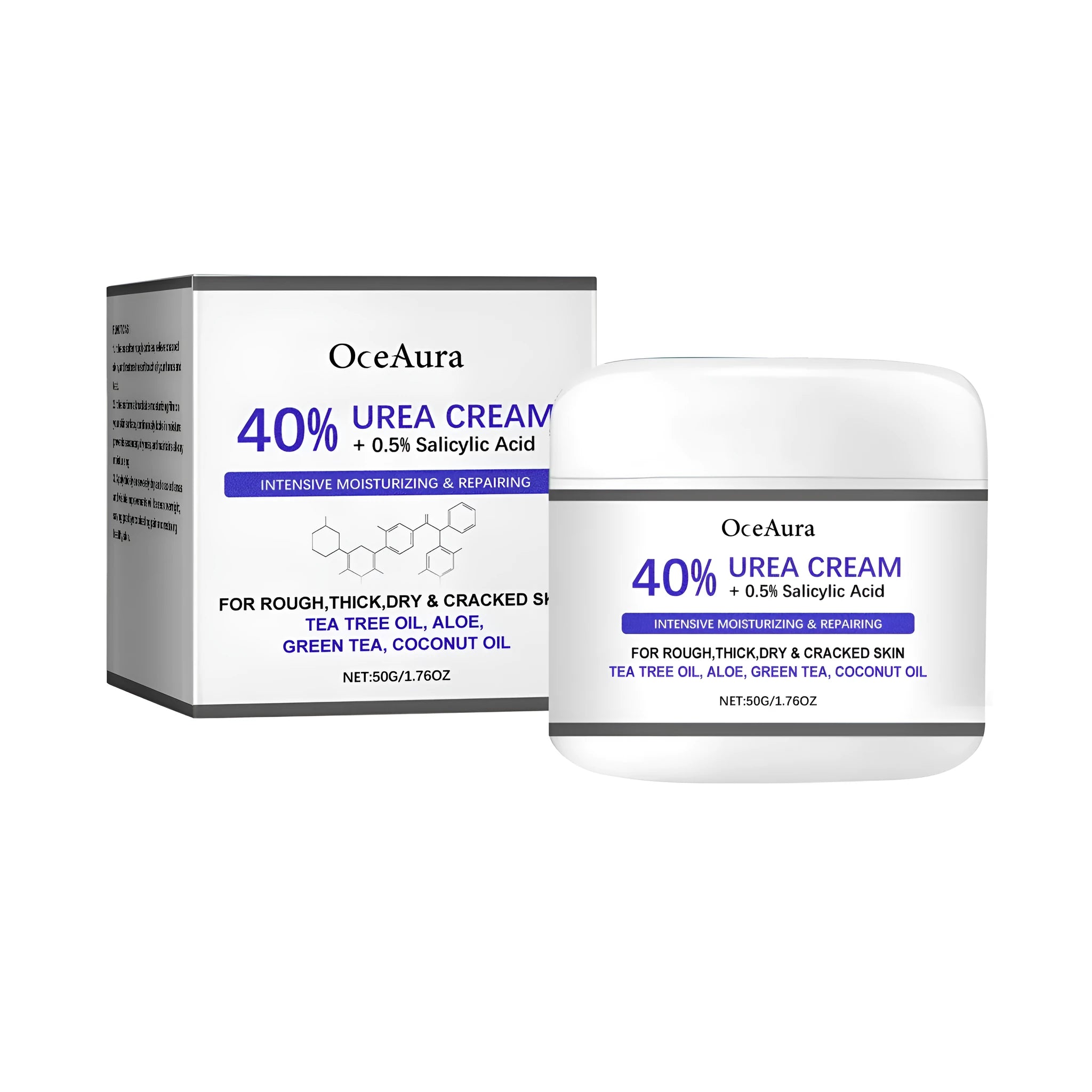 50g tube of anti-cracking hand and foot cream with urea and tea tree oil