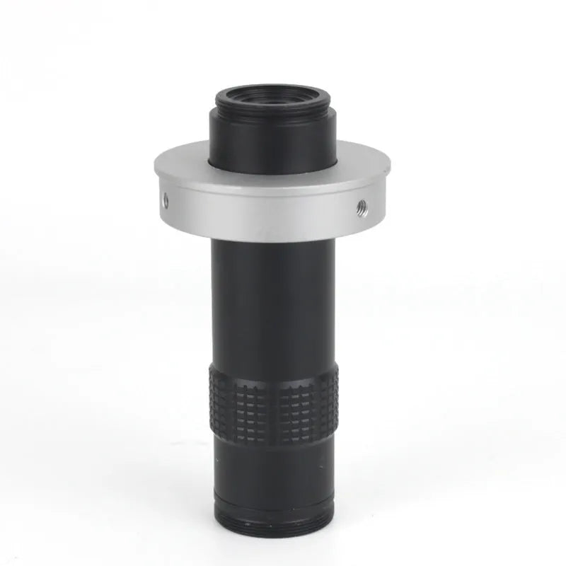 Industrial inspection camera monocular lens with black finish showing 30mm diameter by 84mm length dimensions