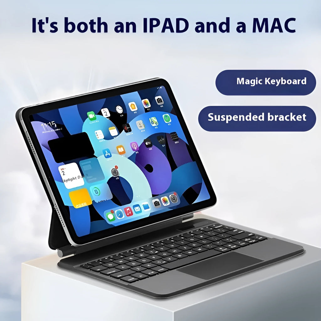 11-inch Bluetooth keyboard with magnetic protective cover for iPad tablets in five colour options