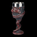Personalised Chinese dragon 3D design red wine glass in stainless steel and resin, 200ml capacity