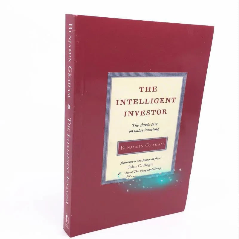 Paperback copy of The Intelligent Investor book by Benjamin Graham, front cover showing title and author.