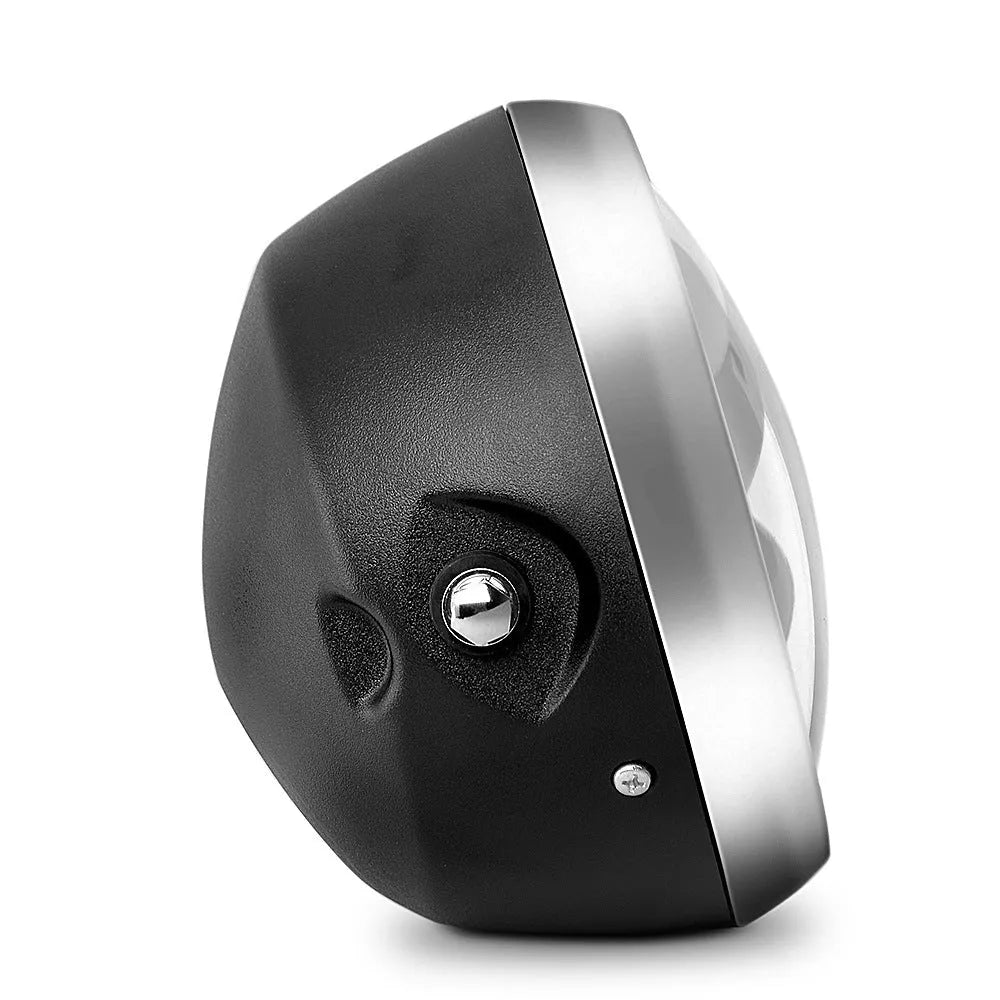 7.5 inch black motorcycle LED fisheye headlight with ABS aluminium housing