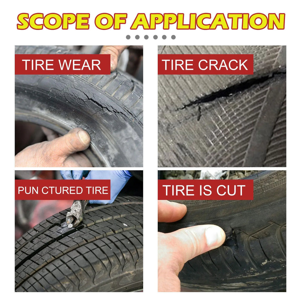 30ml bottle of tire repair glue with acrylic resin formula for car tyre crack sealing