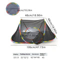 Foldable mesh cat roll cage pet toy shown in hexagonal, tee, tent, long straight and square model designs.