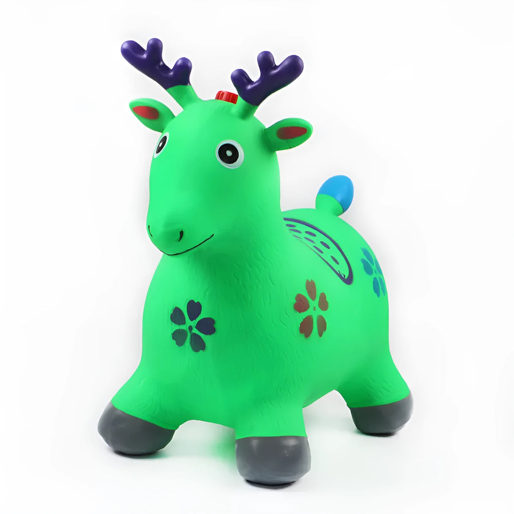 Children's inflatable PVC jumping horse, 58 x 50 x 28cm, plus-sized thickened bouncy vaulting horse toy