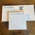 Square 75mm sticky note pad with adhesive backing and colourful cover designs