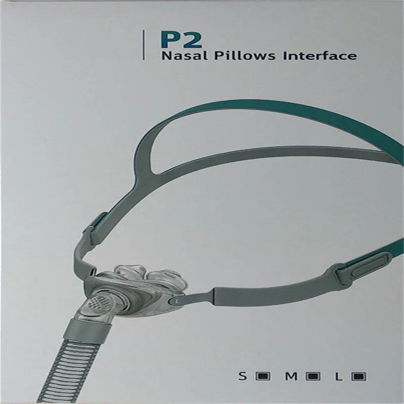 Ventilator nasal pillow mask components with silicone cushion and plastic headband