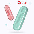 Individually packaged dental floss in compact 180x238 mm portable bag with plastic high tensile construction