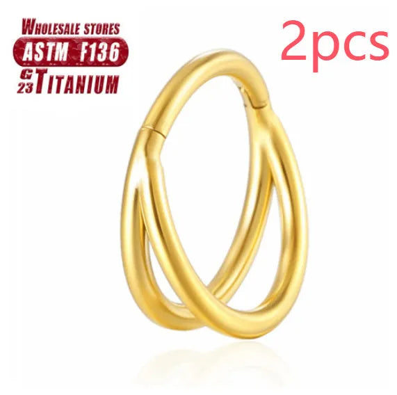 Titanium alloy nose ring jewellery with diamond treatment in various colours and lengths