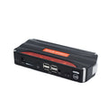 Black-red 12V vehicle emergency starting power supply with 7800mAh battery capacity