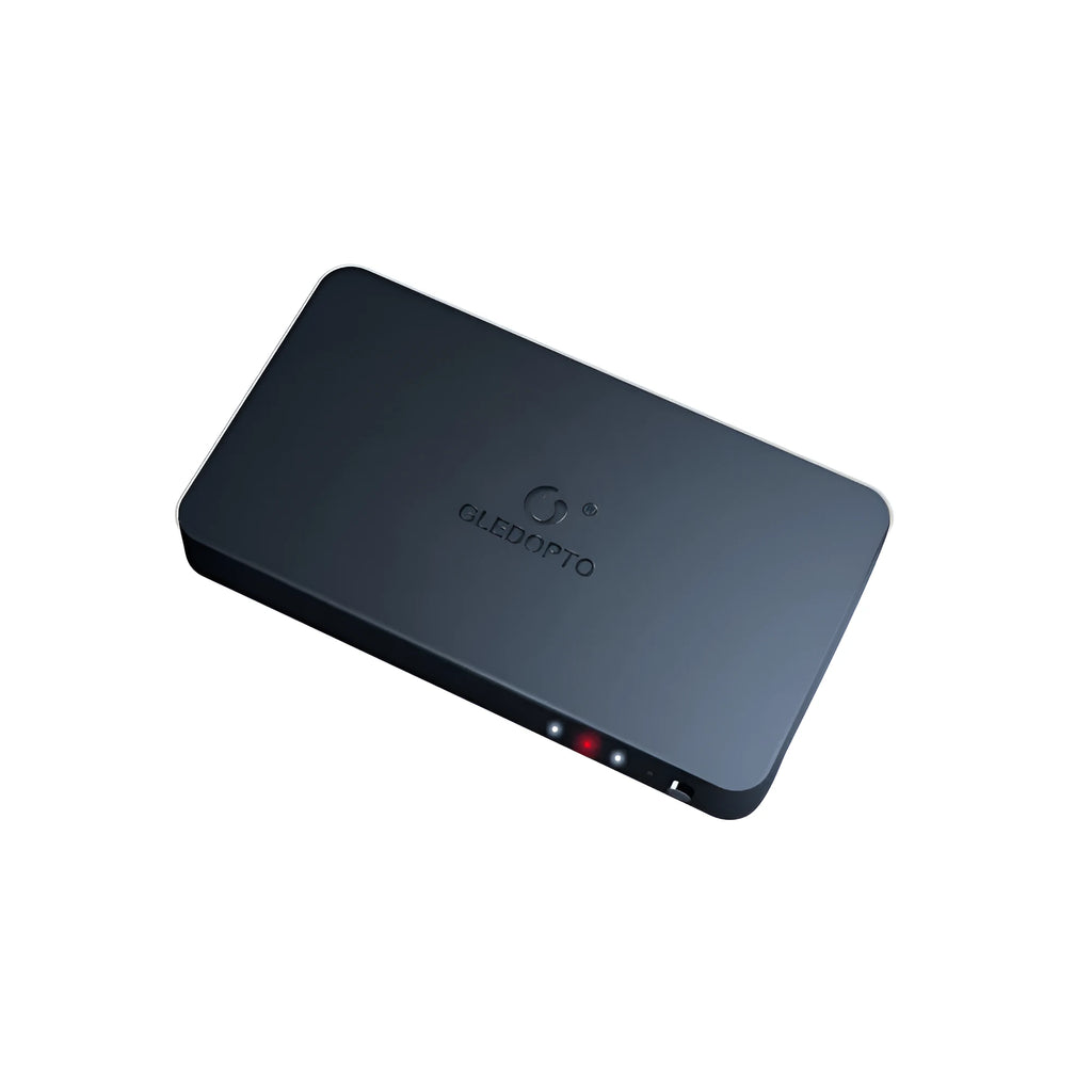 HDMI 2.0 4K video sync junction box with power cord and short HDMI cable for RGB LED strip control.