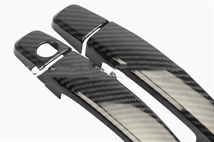 Carbon fibre pattern door handle cover for Opel Vauxhall Astra H and J cars