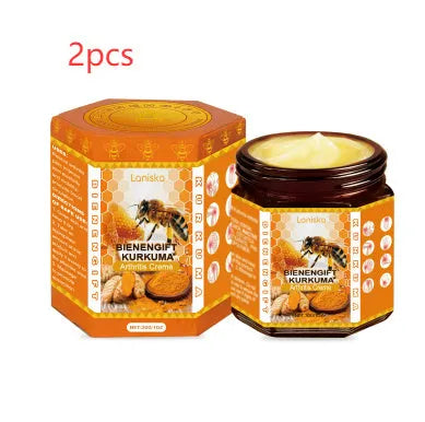 Turmeric Joint Soothing Cream 30g tube with bee venom, ginger root and arnica extract for daily maintenance