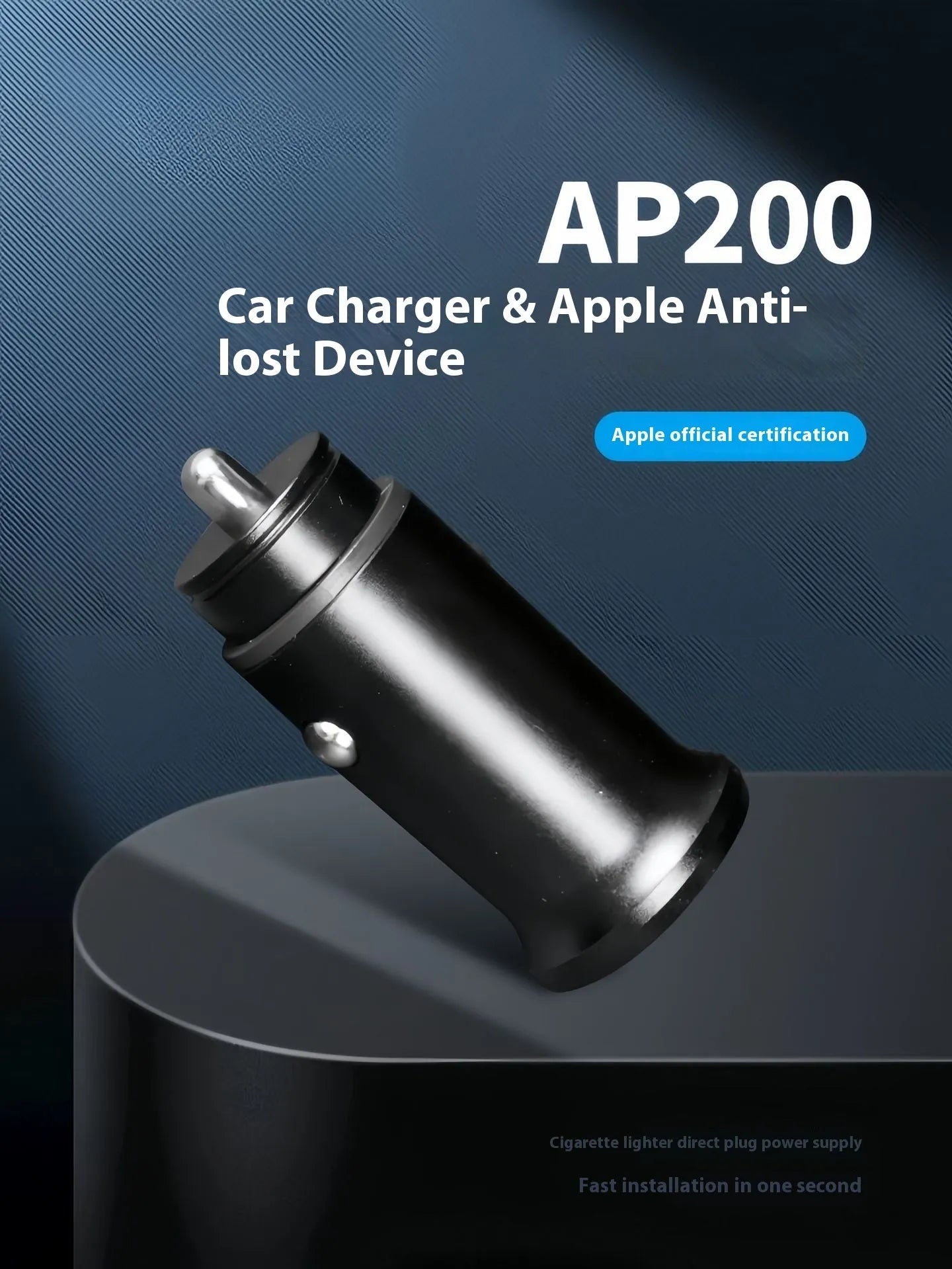 Black car charger GPS tracker locator device with ABS plastic construction