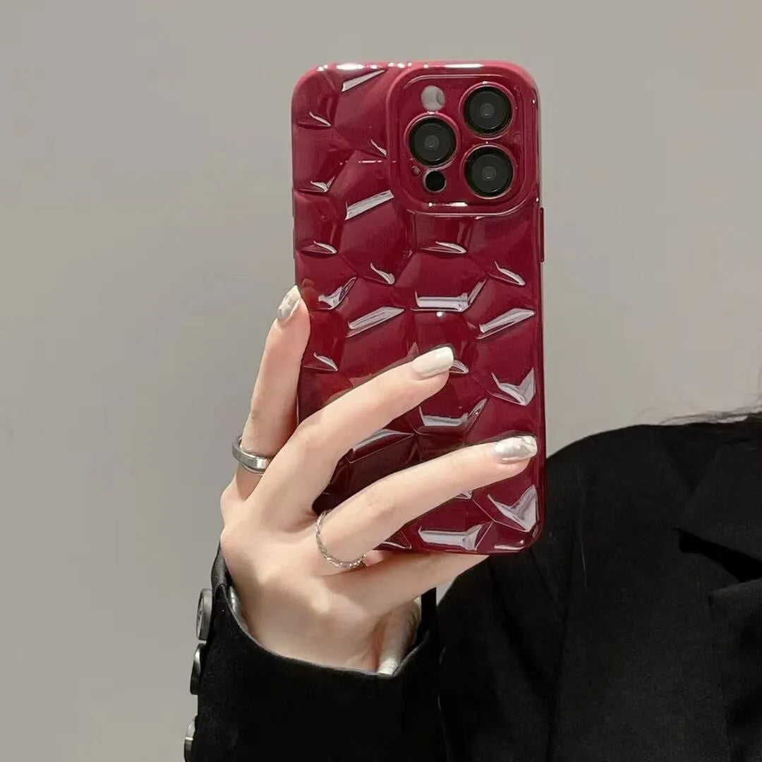 Pebble TPU mobile phone shell with lens protector for iPhone 11 to 15 Pro Max, shown in black, silver, white, brown, green, pink, and red