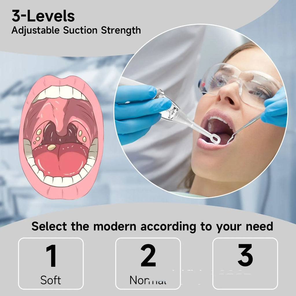Cross-border tonsillar extractor oral cleaning tool in milky white for dental stone removal