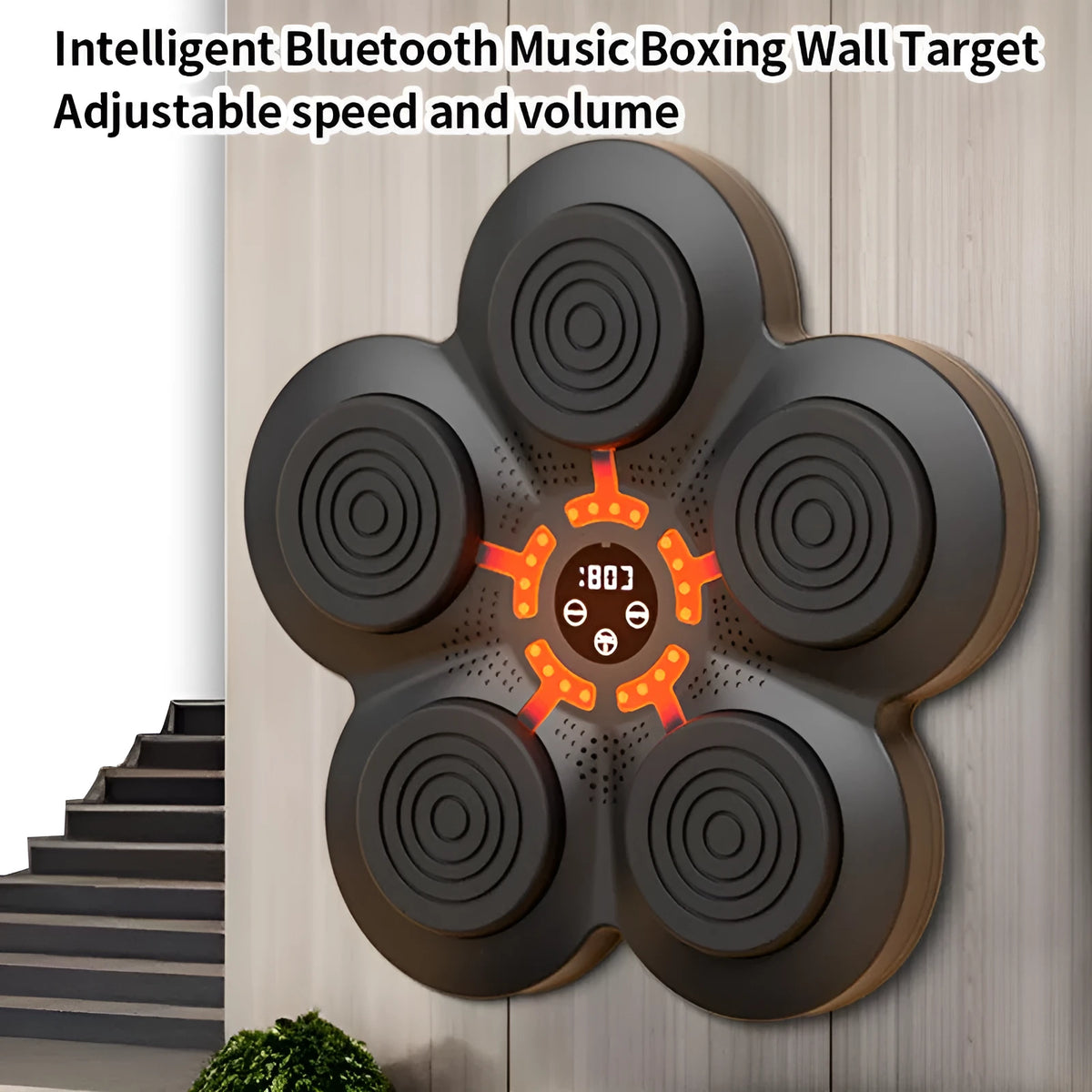 Children's boxing target with suction cup base, ABS construction, available with adult gloves, children's gloves, or no gloves