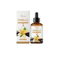 30ml glass bottle of vanilla flavoured oil for hair and beard grooming.