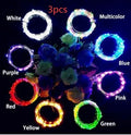 Flexible copper wire LED string light with bottle stopper for wine bottle decoration.