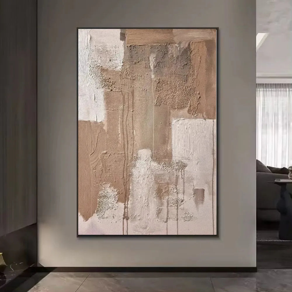 Hand-painted abstract oil painting canvas wall art modern decor unframed rolled