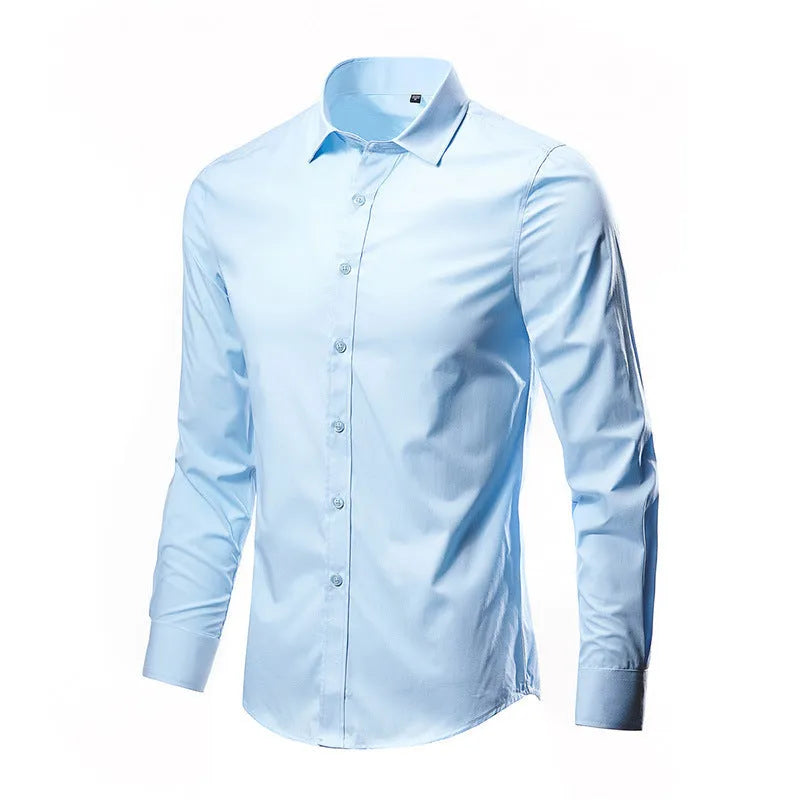 Men's slim fit long sleeve linen shirt available in multiple colours and sizes