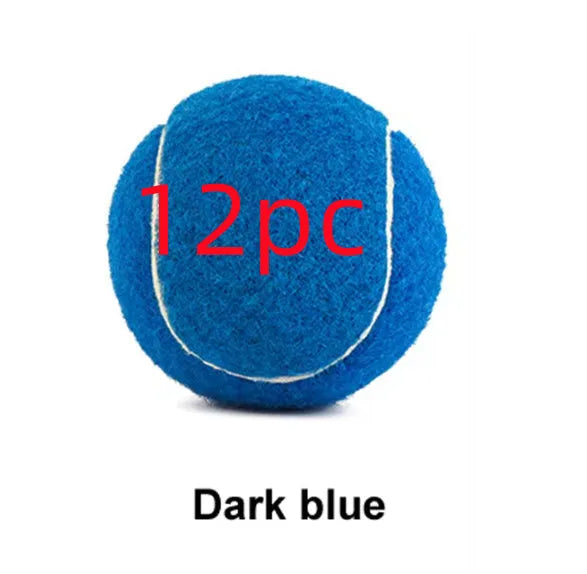 6.3cm diameter rubber dog tennis ball toy in assorted colours for medium large breed dogs
