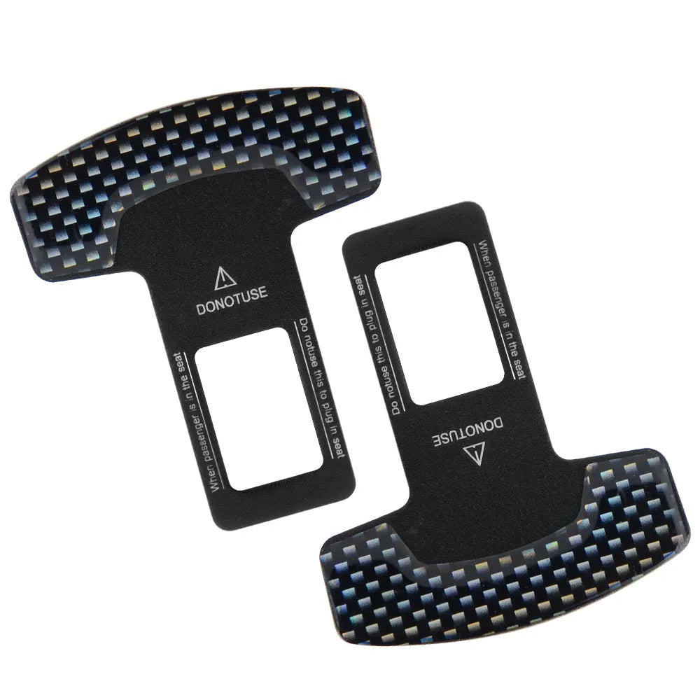 Aluminium lock tongue buckle bottle opener keychain with frosted carbon fibre finish