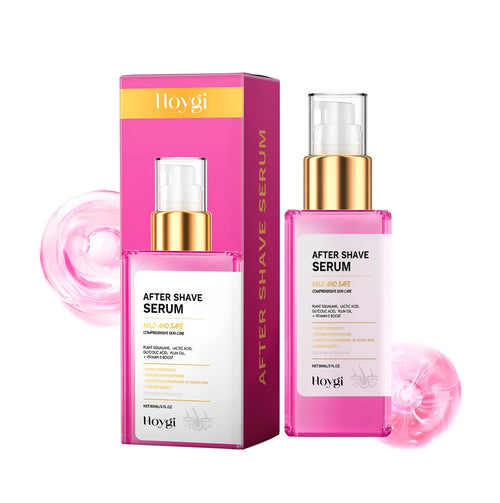 60ml bottle of post-shave skin repair liquid with glycolic acid and plant squalane.