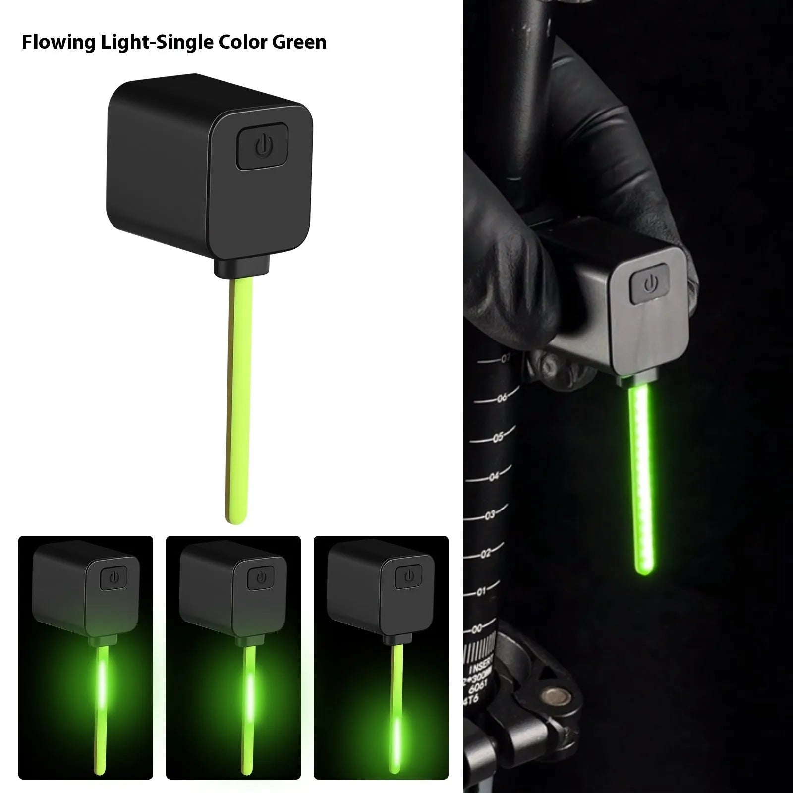 Bicycle taillight safety indicator lamp with multiple flashing modes for night riding