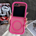 Magnetic transparent phone case for Samsung Z Flip foldable model with colour options