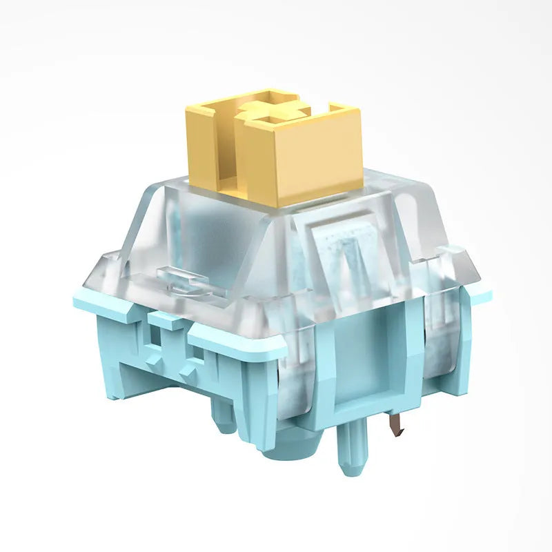 Tiger Mo Sea Salt Lemon PRO Keyboard Shaft Body - 36 mechanical keyboard switches in lemon colour