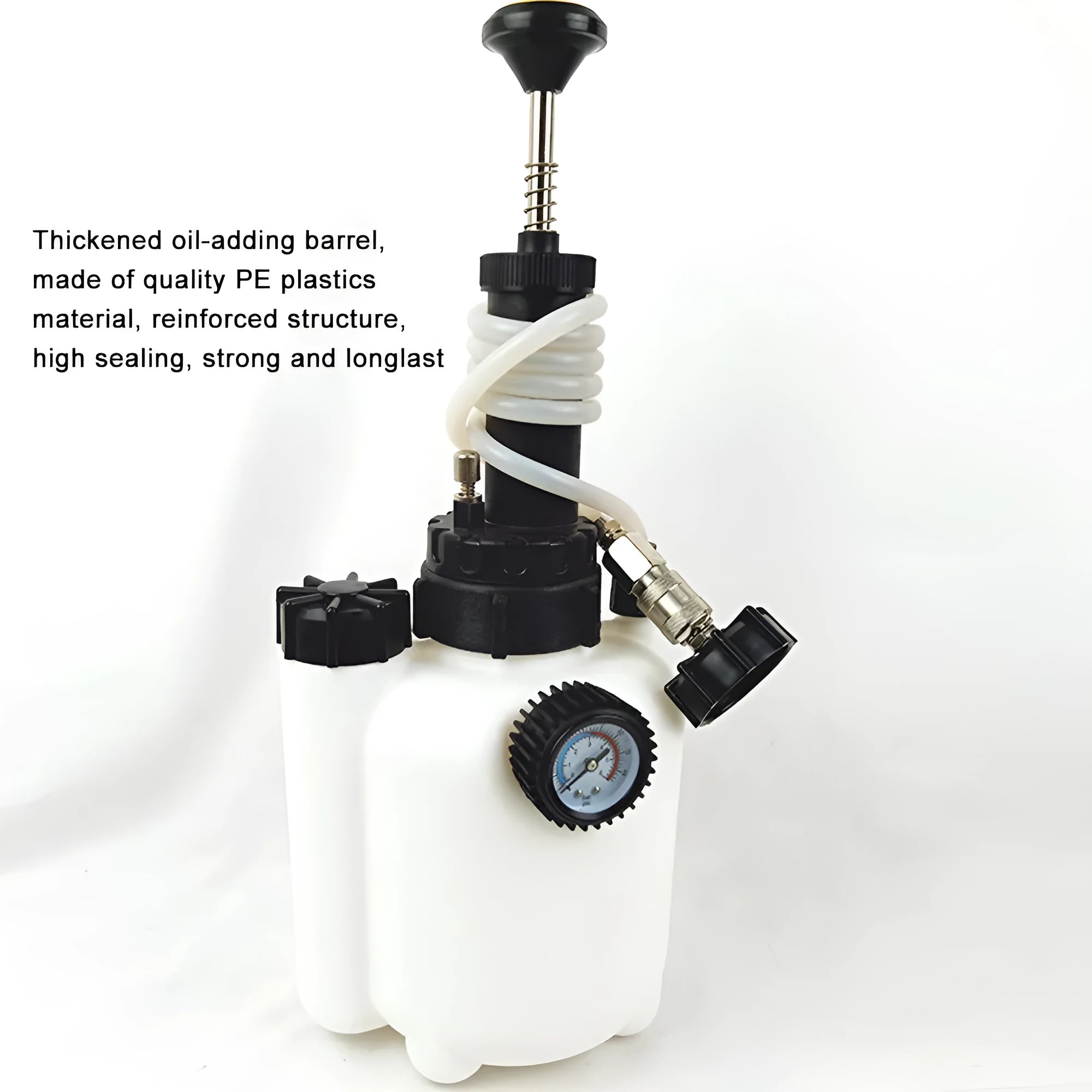 White 3L brake oil tank replacement tool for automotive brake fluid exchange