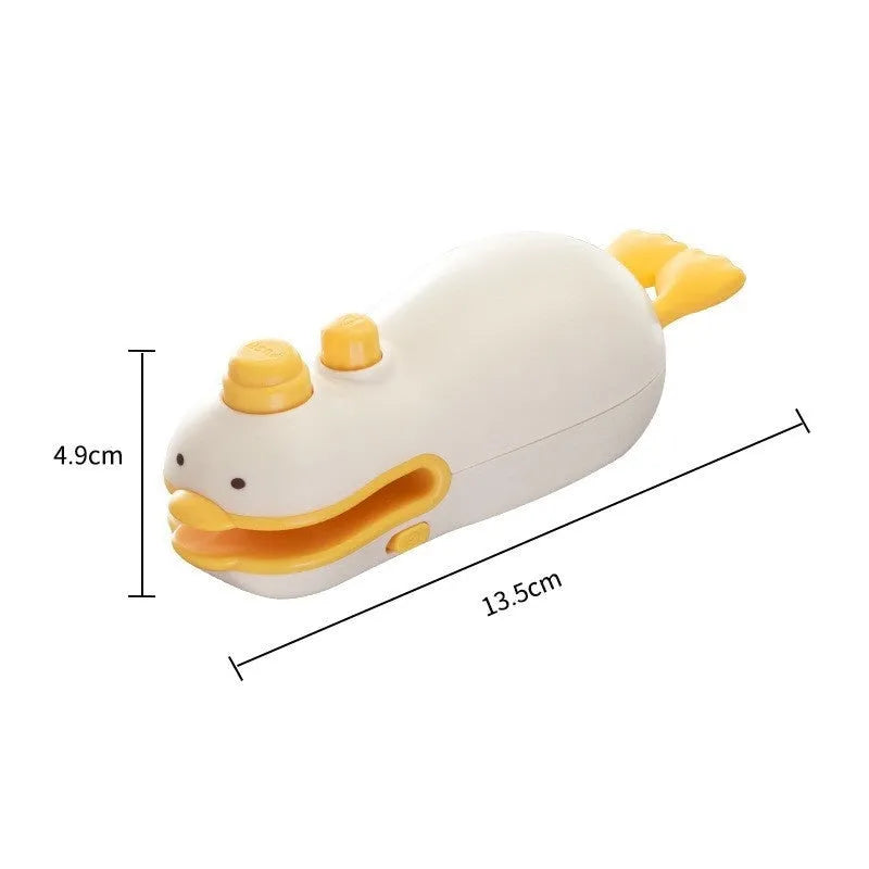 Yellow duck rechargeable sealing machine with jacquard design and charging cable